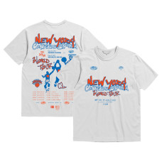 New York Knicks Bleacher Report x Mitchell & Ness World Tour basketball T-shirt - White